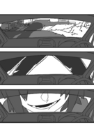 drawing giantess comic monochrome handheld smiling hand vehicles pre_vore point_of_view luckyb