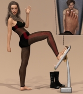 feet toes barefoot domination foot_worship foot_crush hand shrunken_man looking_at_viewer digital_render dofus59