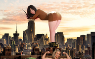 collage city mega buildings asian legs skyscraper sky flexing looking_at_viewer redcoffee1
