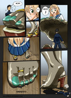 drawing giantess crush feet manga color anime shrunken_men foot_crush