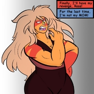 drawing long_hair saliva muscles looking_down open_mouth dialogue body_paint imminent_vore no_background steven_universe betwen_fingers jasper