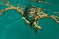 breasts collage small_man size_difference water underwater swimming digital_render starkadhr