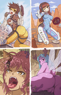 drawing giantess karbo vore horns wings color tongue butt handheld fairy dangle cat_girl inside_view inside_stomach video_games overwatch d.va blizzard hana_song lena_oxton xray_view tracer_(overwatch)