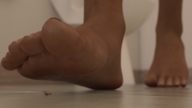 toes barefoot soles lying_down unaware shrunken_man imminent_crush impending_doom digital_render arms_raised bn432