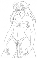 drawing insertion manga anime sequence elf shrunken_men lineart kissa-g