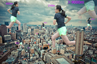 giantess crush collage feet landscape city mega butt buildings multiple_sizes asian legs shorts skyscraper giantesses dark_skin between_buildings underneath_hair raised