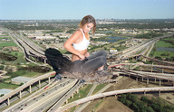 collage landscape mega destruction wonderslug sitting sneakers athletic vehicle_crush highways interstate jessica_moroz tribute-to-tiny-little-lisa