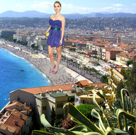 giantess collage beach high_heels blood dress outdoors crowds open_toe gtsvideos1
