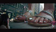 giantess collage city lying_down sandals outdoors nikemd running_away