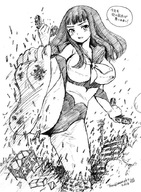 drawing giantess feet color destruction rampage soles torajimaneko