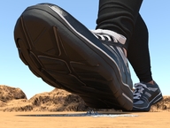 giantess giga city desert walking close_up raised_foot imminent_crush boomgts digital_render running_shoes