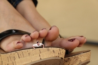 collage feet toes domination in_shoe sandals shrunken_man under_foot pedicure george msku
