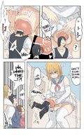 drawing giantess insertion blonde comic color futanari penis cock_vore uru