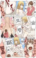 drawing giantess insertion blonde comic color futanari penis cock_vore screaming testicles uru