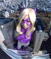 giantess collage city blonde cosplay my_hero_academia mosuketty38 mt._lady