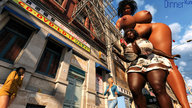 growth nipples giantess nude size_difference pubic_hair huge_breasts giantesses digital_render dinner-kun