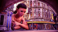 giantess buildings brunette streets soldiers looking_at_tiny digital_render narkoman22