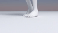 crush barefoot foot_crush animation blender shrunken_man test digital_render clay