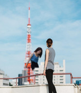 giantess collage city asian tower leaning_against_building source_needed airraid