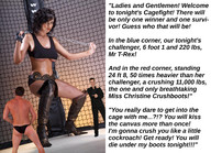 collage domination story mini_giantess boots shrunken_men looking_at_viewer squeezemeflat imminent_crush cagefight