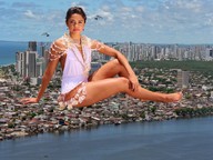 giantess collage city black_hair barefoot helicopter red_nails looking_at_viewer brazil zebos2003 lucy_alves