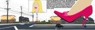 drawing giantess collage color high_heels story american_dad houses power_lines vehicle_crush stan_smith carcrushlover francine_smith