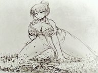 giantess city mega monochrome destruction cleavage bra ulzakino