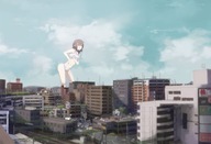 drawing collage city brunette underwear short_hair outdoors skimpy_clothing