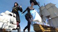 giantess ocean boots giantesses sky hat point_of_view sailboats wading digital_render ai_tanaka aithegiantess