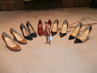 collage penis high_heels shoes domination shrunken_man naked_man cleaning bucket