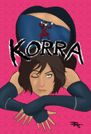 drawing black_hair color butt short_hair shrunken_woman looking_up korra winking legend_of_korra asami catherine_parody bent_down asami_sato