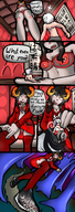 panties horns comic black_hair color bra shoes underwear sweat low_angle insole shrunken_man teasing trapped smelly homestuck mspaintgts damara
