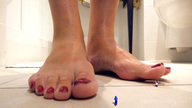 collage toes shrunken_men pedicure red_nails floor imminent_crush loryelle