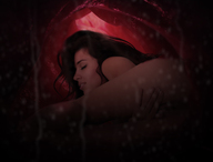 collage insertion nude pussy masturbation aroused black_hair long_hair cum pussy_walls vo-photoshop