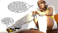 clothed glasses brunette domination boots foot_worship sitting shorts shrunken_man ponytails rubbing manicure top dialogue thinking digital_render aaabbbzzz