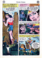 drawing growth city mega comic black_hair color long_hair destruction clothed buildings tank standing costume wonder_woman soldiers dialogue dc_comics