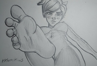 giantess crush feet toes soles point_of_view overwatch kasumikills tracer_(overwatch)