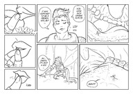 drawing feet vore monochrome tongue teeth saliva lesbians dripping smushedboy overwatch zarya tracer_(overwatch)