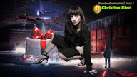 collage long_hair clothed high_heels brunette mini_giantess sitting snow outdoors giantessbuster209