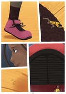 drawing micro comic basketball unaware sneakers dark_skin licking_lips panels running_away stuck_to_shoe ayami6 minor_league