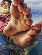 giantess collage giga destruction toes barefoot soles purse nail_polish