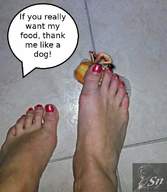 collage barefoot foot_crush shrunken_man red_nails nail_polish sendigiovus