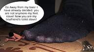 collage feet toes socks foot_worship kneeling shrunken_man sendigiovus