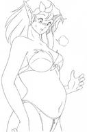 drawing insertion manga anime sequence elf shrunken_men lineart kissa-g