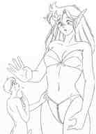 drawing insertion manga anime sequence elf shrunken_men lineart kissa-g