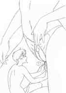 drawing insertion manga anime sequence elf shrunken_men lineart kissa-g
