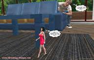 blonde clothed shrunken_woman ilayhu indoors sofa digital_render