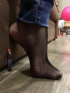 collage feet fishnets shrunken_man hiding floor nyloned_feet marklovefeet
