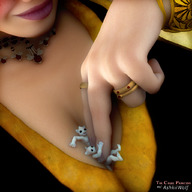 giantess large_breasts cleavage princess voluptuous olympia digital_render ashkiiwolf between_breasts