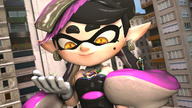 gentle giantess city handheld yellow_eyes digital_render on_palm callie splatoon inkling between_breasts marina_(splatoon) sourcesizeshenanigans marie_(splatoon)